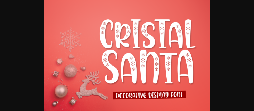 Cristal Santa Font Poster 3