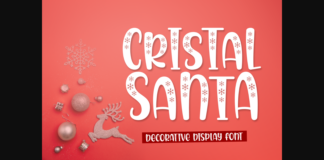 Cristal Santa Font Poster 1