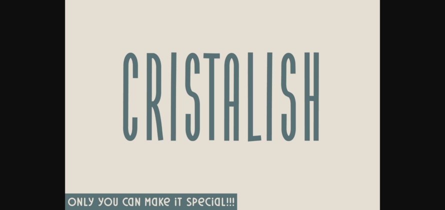 Cristalish Font Poster 3