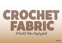 Crochet Fabric Font Poster 1