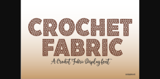 Crochet Fabric Font Poster 1
