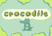 Crocodile Font Poster 1
