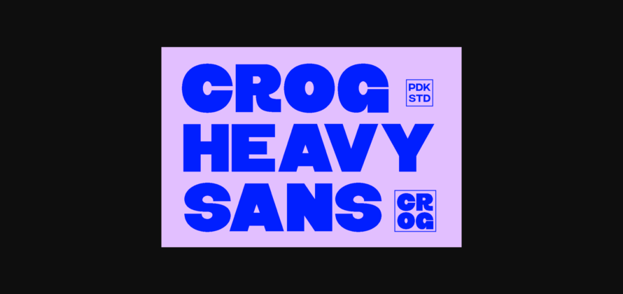 Crog Font Poster 3