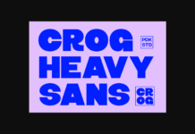 Crog Font Poster 1