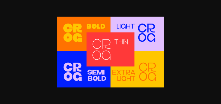 Crog Font Poster 8