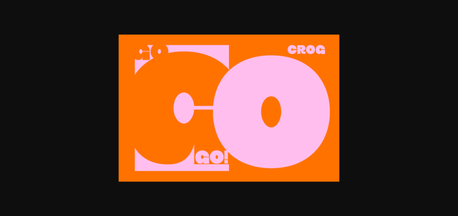 Crog Font Poster 10