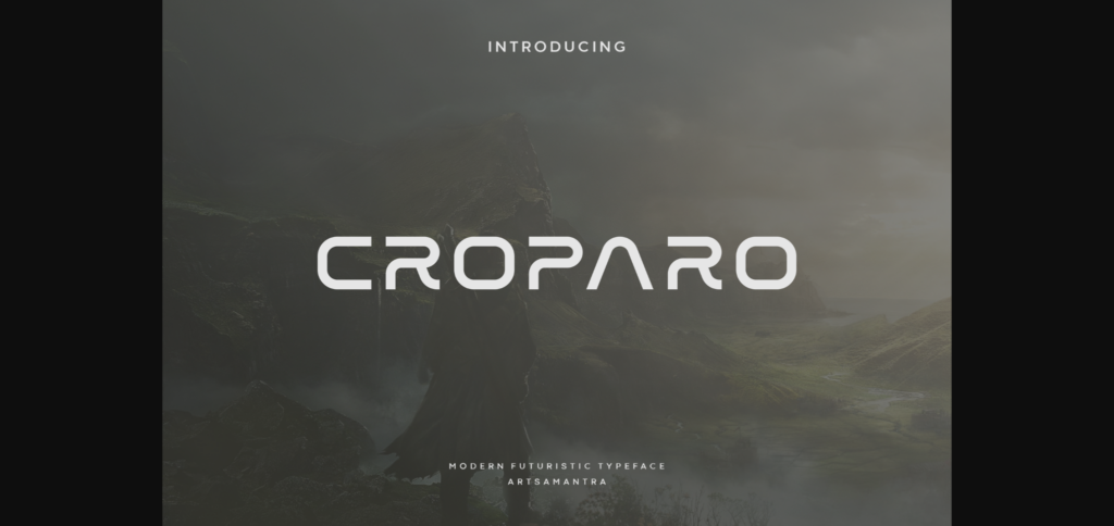 Croparo Font Poster 1