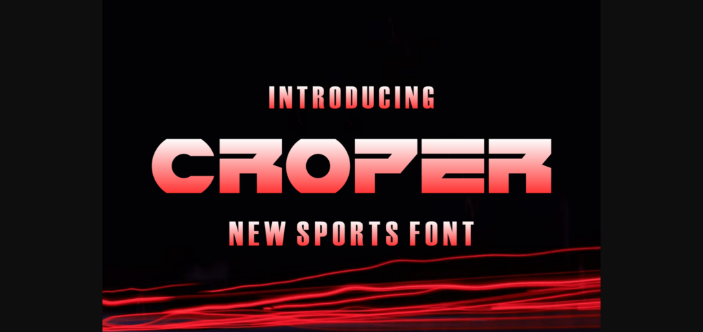 Croper Font Poster 3