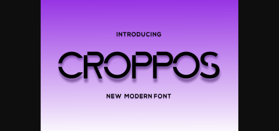 Croppos Font Poster 3