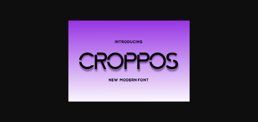 Croppos Font Poster 2