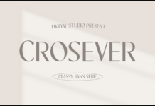 Crosever Font Poster 1