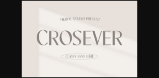 Crosever Font Poster 1