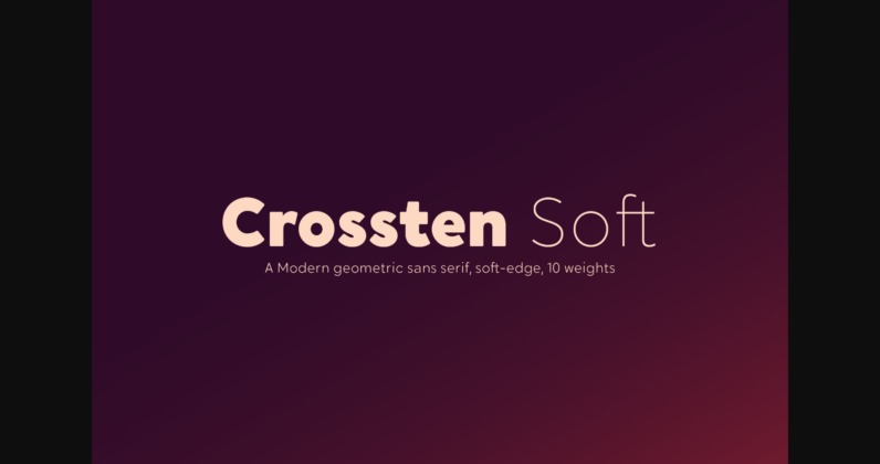 Crossten Soft Font Poster 3