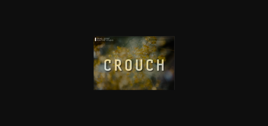 Crouch Font Poster 3