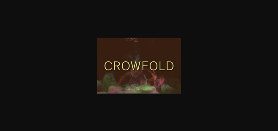 Crowfold Font Poster 3