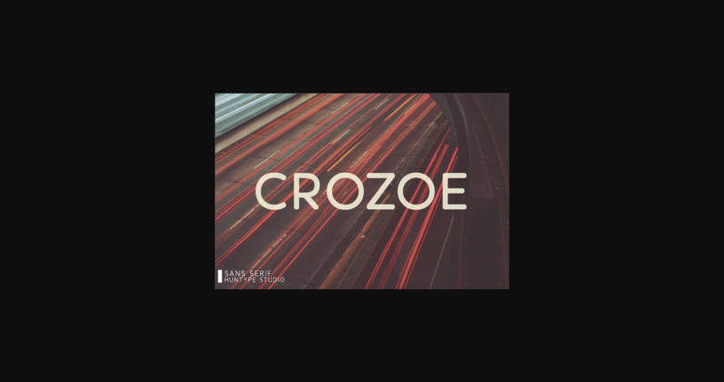 Crozoe Font Poster 3