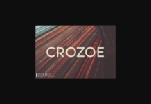 Crozoe Font Crozoe Font Poster 1