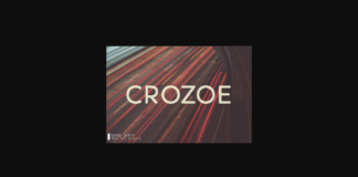 Crozoe Font Poster 1