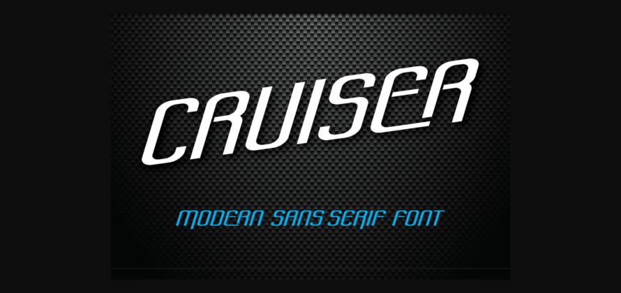 Cruiser Font Poster 3