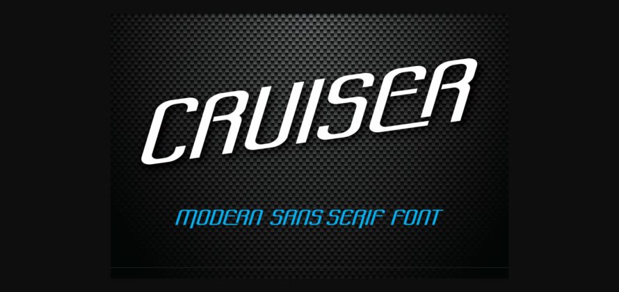 Cruiser Font Poster 1