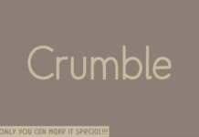 Crumble Font Poster 1