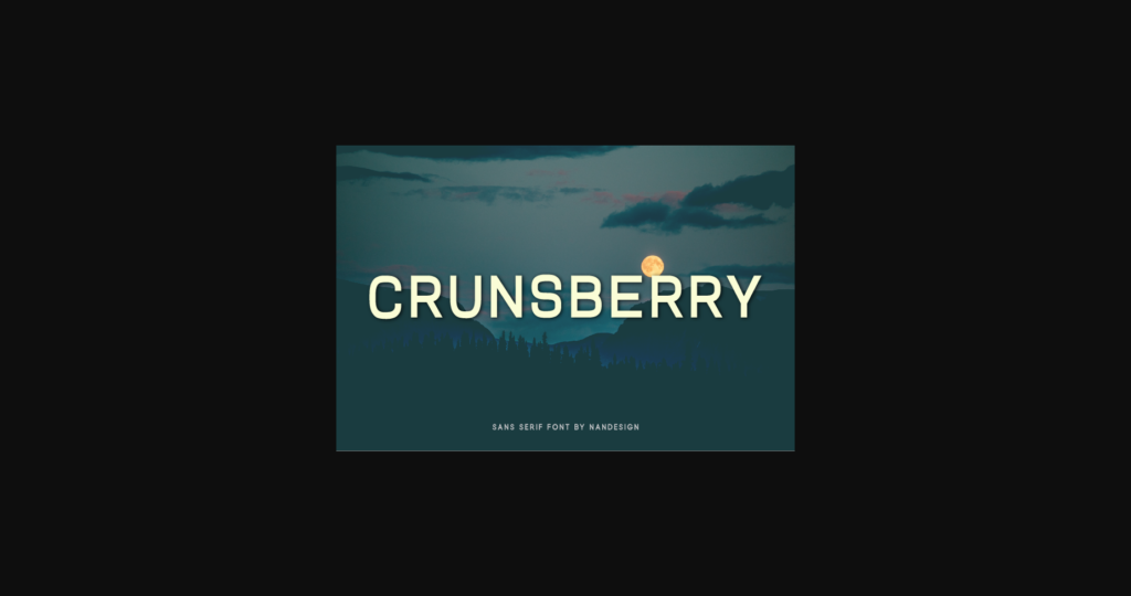 Crunsberry Font Poster 3