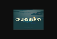 Crunsberry Font Poster 1