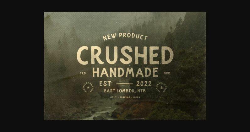 Crushed Font Poster 3