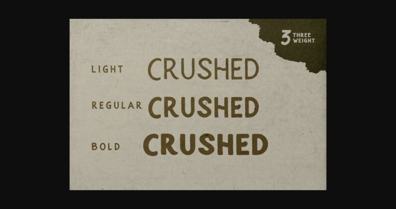 Crushed Font Poster 8