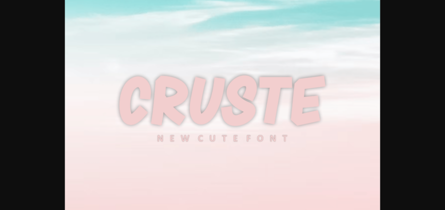Cruste Font Poster 3