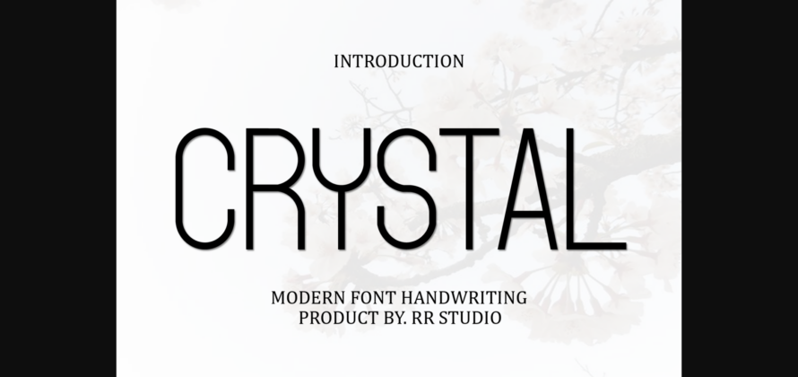Crystal Font Poster 3