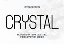 Crystal Font Poster 1