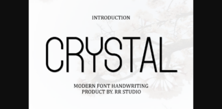 Crystal Font Poster 1