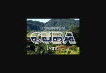 Cuba Font Poster 1