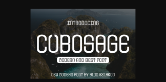 Cubosage Font Poster 1