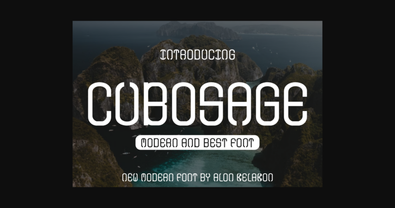 Cubosage Font Poster 1