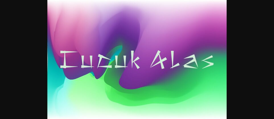 Cucuk Alas Font Poster 2