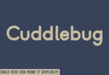 Cuddlebug Font Poster 1