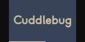 Cuddlebug Font Poster 1