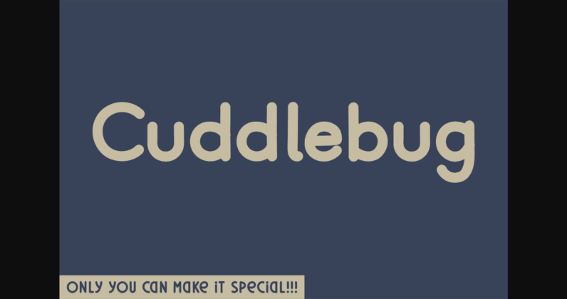 Cuddlebug Font Poster 1