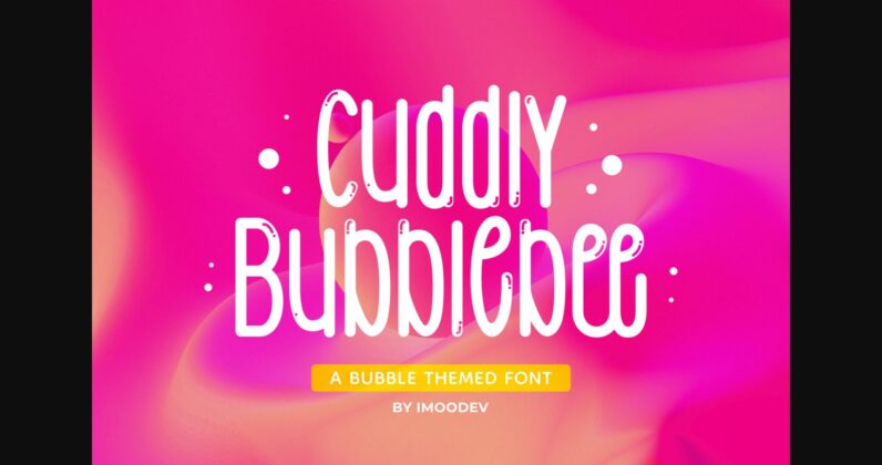 Cudly Bubblebee Font Poster 3