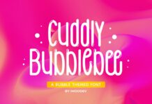 Cudly Bubblebee Font Poster 1