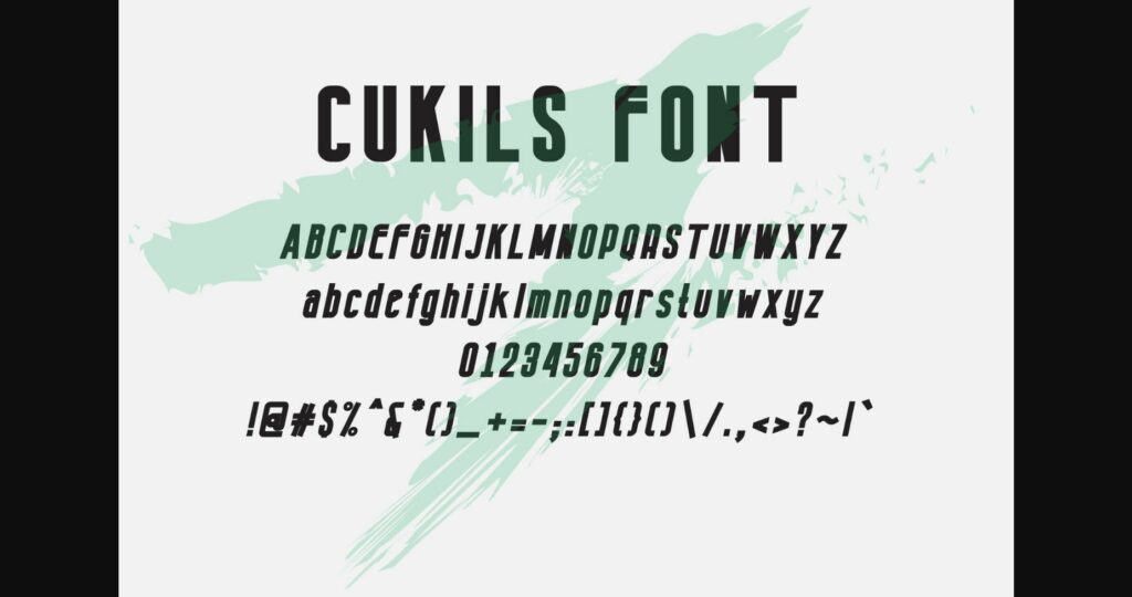 Cukils Font Poster 4