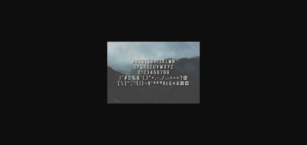 Cullough Font Poster 4