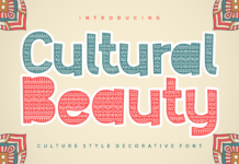 Cultural Beauty Font Poster 1