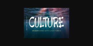 Culture Font Poster 1