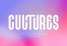 Cultures Font Poster 1