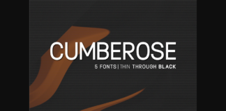 Cumberose Font Poster 1