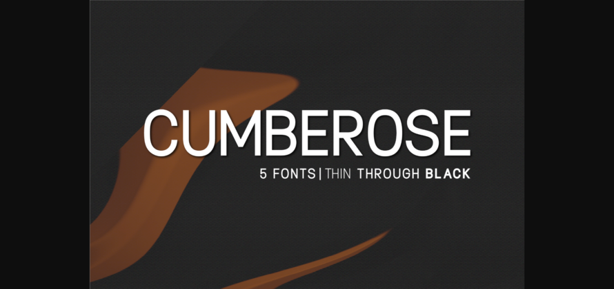 Cumberose Font Poster 1