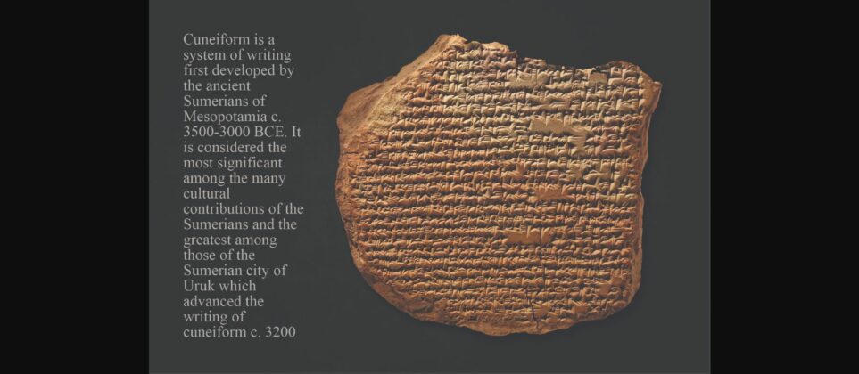 Cuneiform Font Poster 5